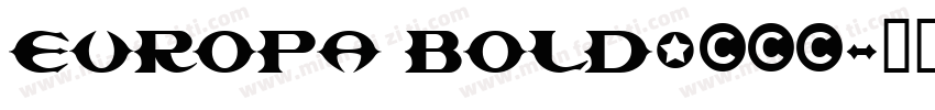 Europa Bold1000字体转换